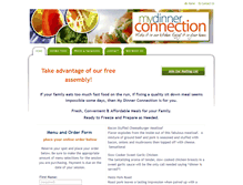 Tablet Screenshot of mydinnerconnection.com